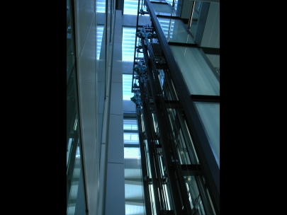 behind the lift