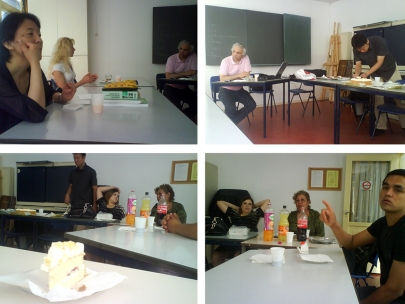 celebrating vacantie at dutch school (the rest were already in holiday)