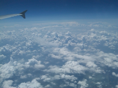 in the clouds
