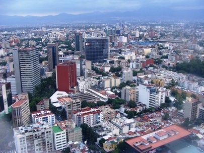 Mexico City from above