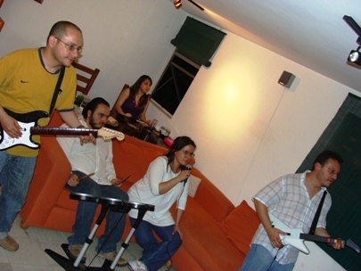 We created a new band at Adriana�s birthday!