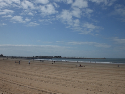 all day on the beach