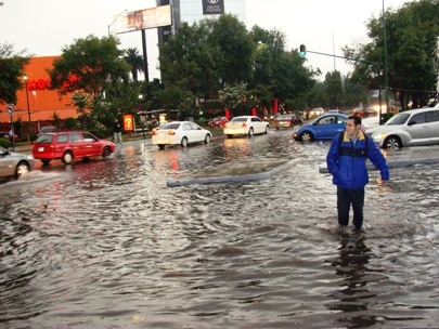 The rain season is causing some trouble this year in Mexico City...