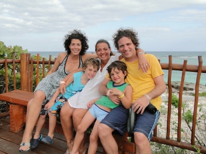 The five of us in Paradise (Club Med Cancun)