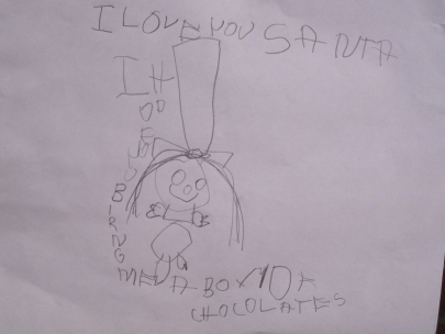 note for santa