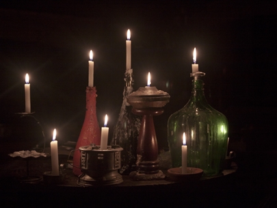 while candles burn