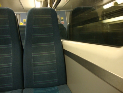 on the train