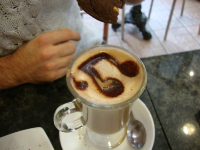 i can hear  the coffee