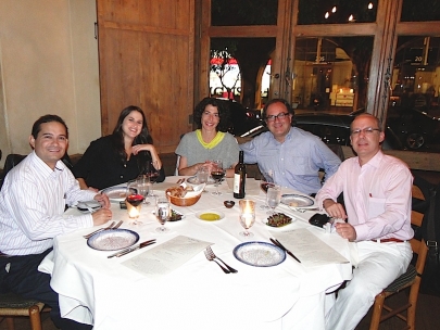 Lunch at Kokkari with my panel colleagues 