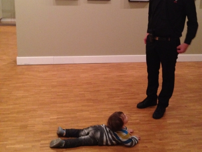 in the museum