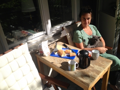 eva and her cat
