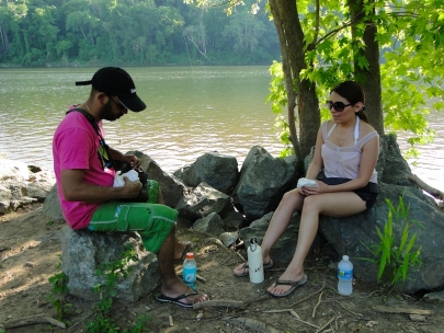 After kayaking