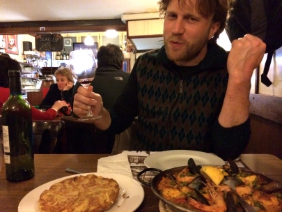 paella with my good friend joost