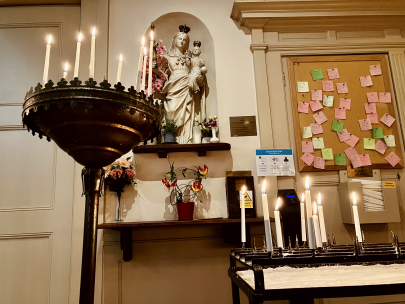 lighting a candle or two 