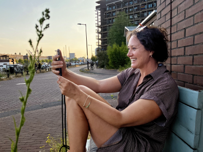 perfect summer evening - talking to Josie 