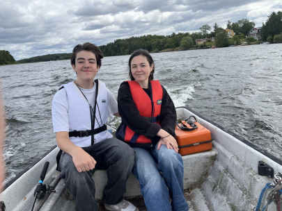 our own boat with captain l.