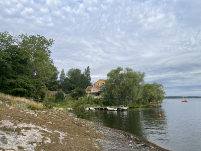 our last swim in sweden