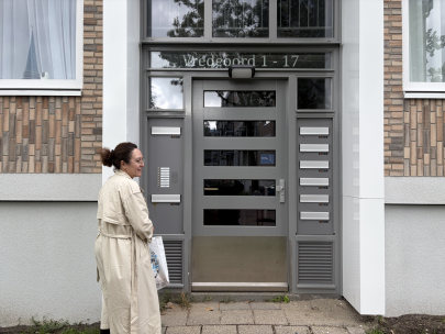 Souad and her renovated home 