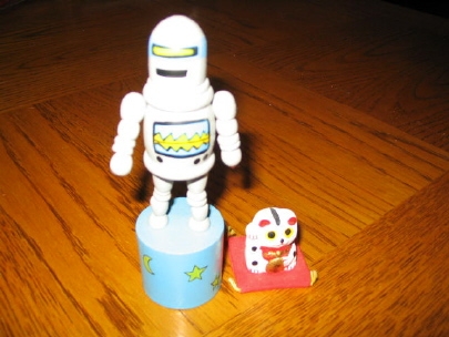 the robot and his cat