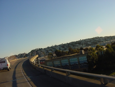 the road above