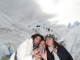 A toast with whiskey and ice from the glacier
