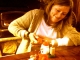 Laura determined to make Santa Clause smoke ;)