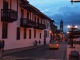 Sunset in down town.